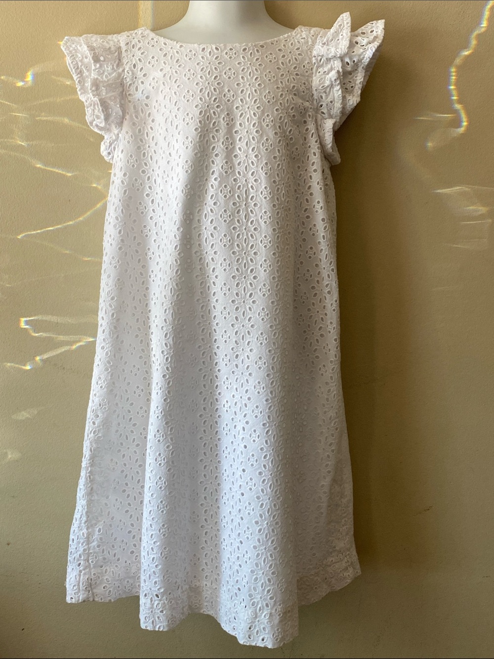 Polo by Ralph Lauren White Eyelet Kids Dress